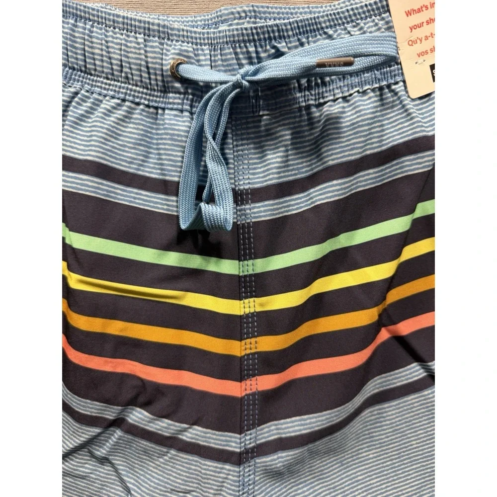 SAXX Swim Shorts Mens X Large Blue Stripe Oh Buoy 2N1 Trunks 7 Inseam Lined